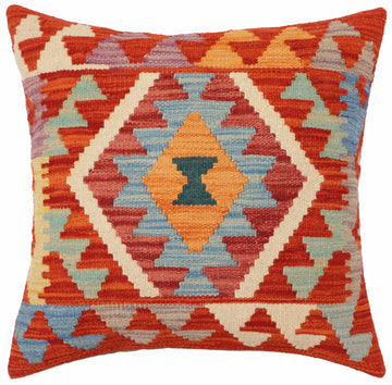 Bohemian Owens Turkish Hand-Woven Kilim Pillow